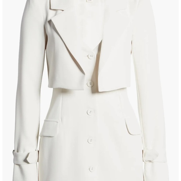 NWT For Love & Lemons Alysa Blazer Mini Dress / Ivory / Size Small - Picture 9 of 15